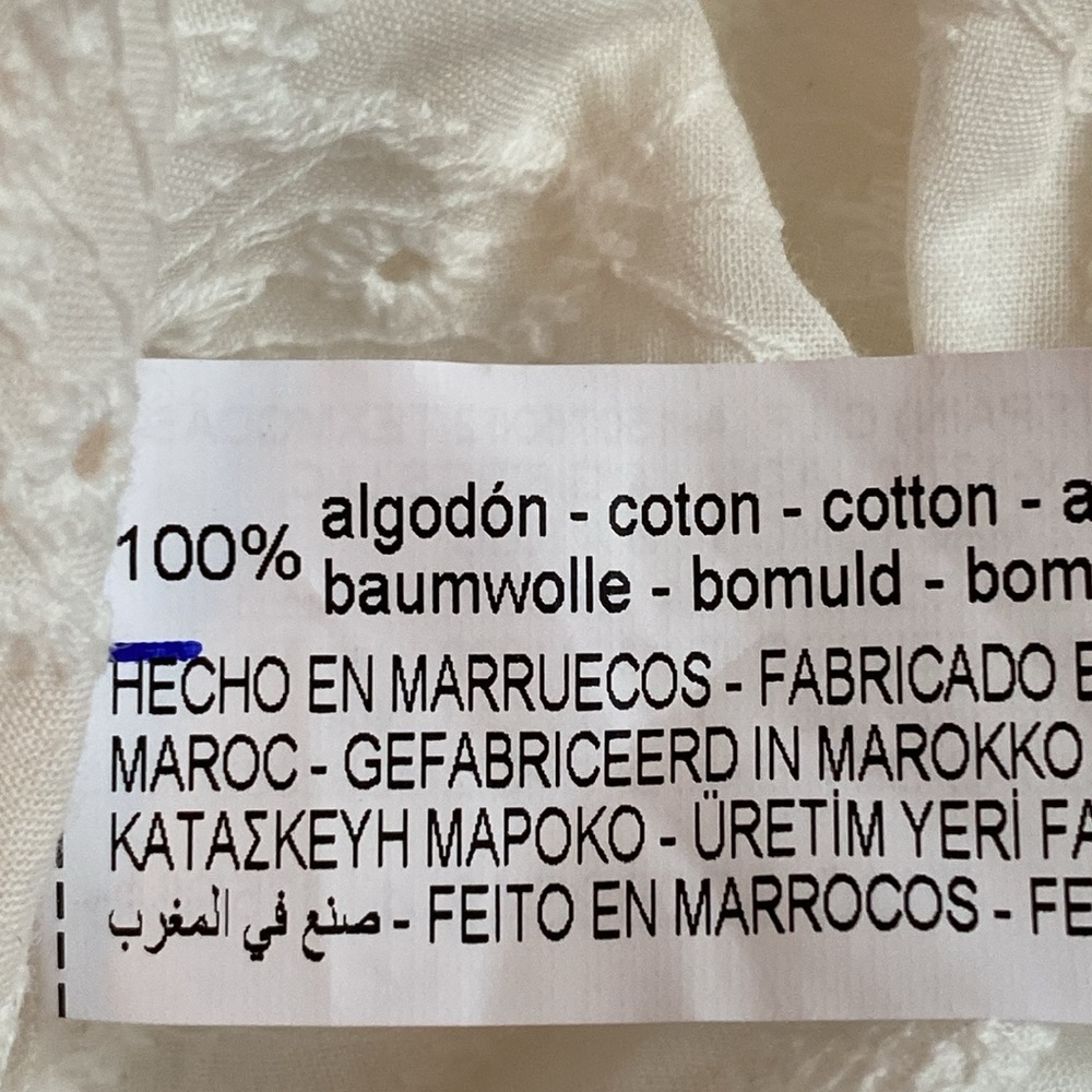 Zara White Eyelet Midi Dress - Picture 10 of 11